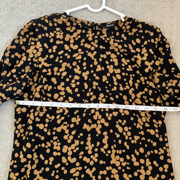 RW&Co. black & gold blouse - size XS - Picture 6 of 7